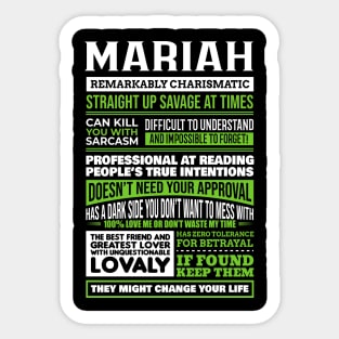 Mariah Sticker